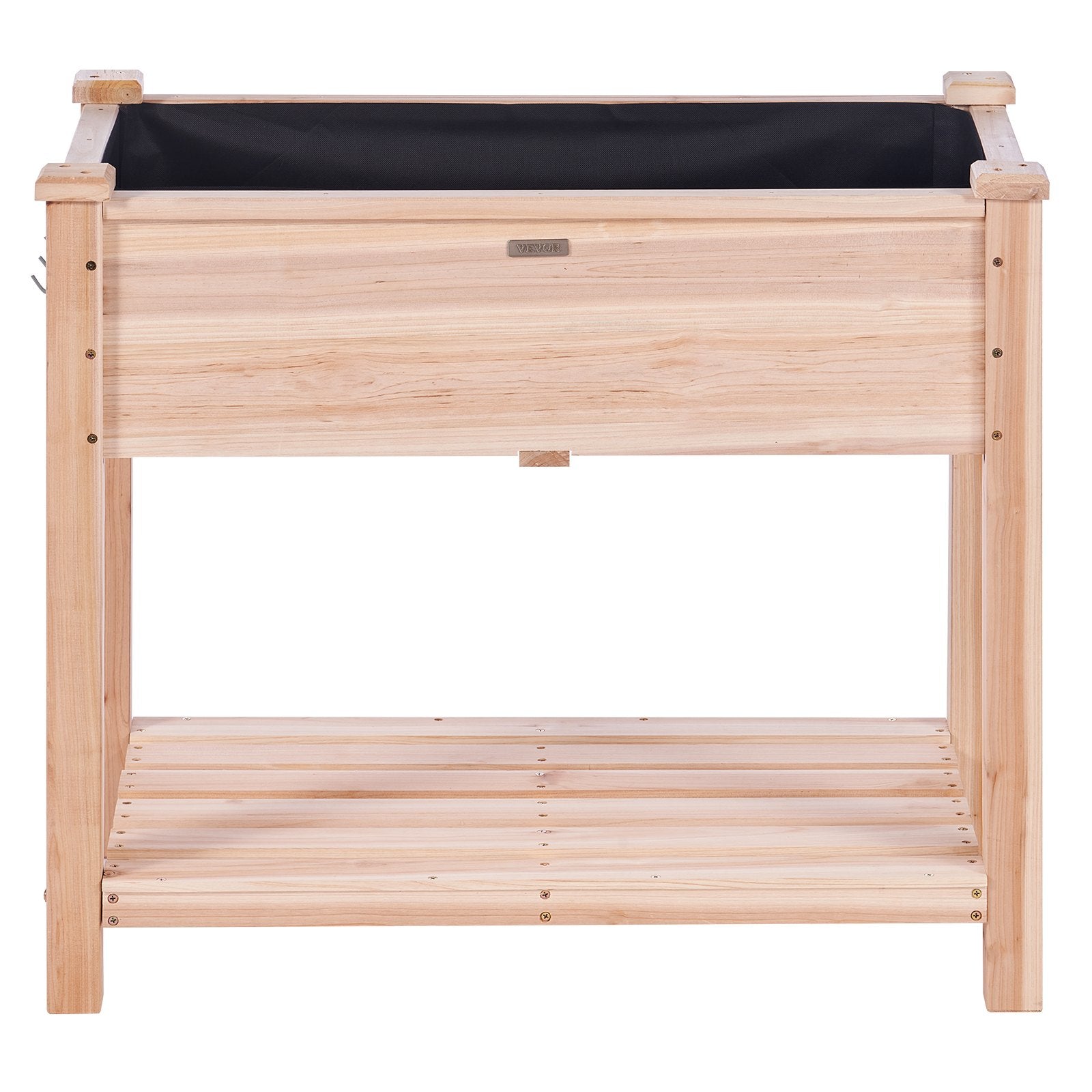 VEVOR Wooden Raised Garden Bed Planter Box 33.9x18.1x30" Flower Vegetable Herb 