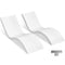 VEVOR in-Pool Lounge Chairs, Set of 2 Chaise Lounger, Inside Pool Lounge Chairs for Water Depths up to 9