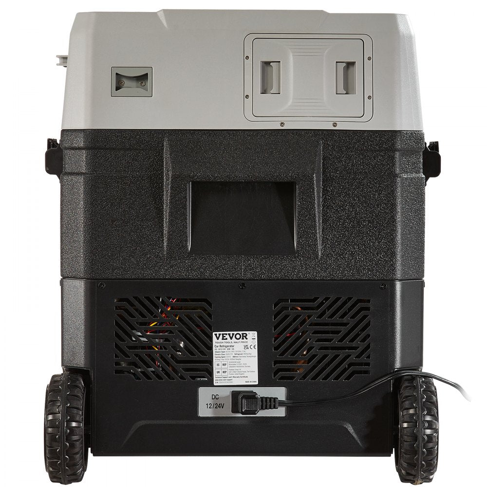 VEVOR Car Refrigerator, 12 Volt Car Refrigerator Fridge, 40QT/38L Dual Zone Portable Freezer, -4?-50? Adjustable Range, 12/24V DC and 100-240V AC Compressor Cooler for Outdoor, Camping, Travel, RV 