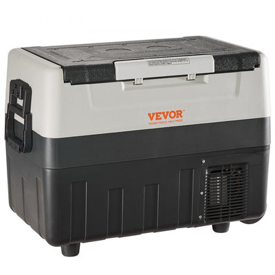 VEVOR Car Refrigerator, 12 Volt Car Refrigerator Fridge, 48 QT/45 L Dual Zone Portable Freezer, -4?-50? Adjustable Range, 12/24V DC and 100-240V AC Compressor Cooler for Outdoor, Camping, Travel, RV 
