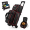 3-Ball Bowling Bag Double Roller with Separate Shoe Compartment, Fits Men’s Shoes Up to Size 16