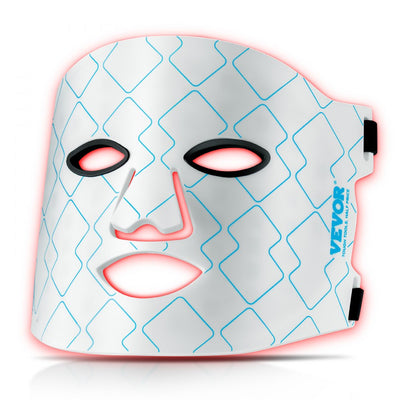 VEVOR Red Light Therapy Mask 7-Color LED Face Mask Light Therapy with 850nm NIR 
