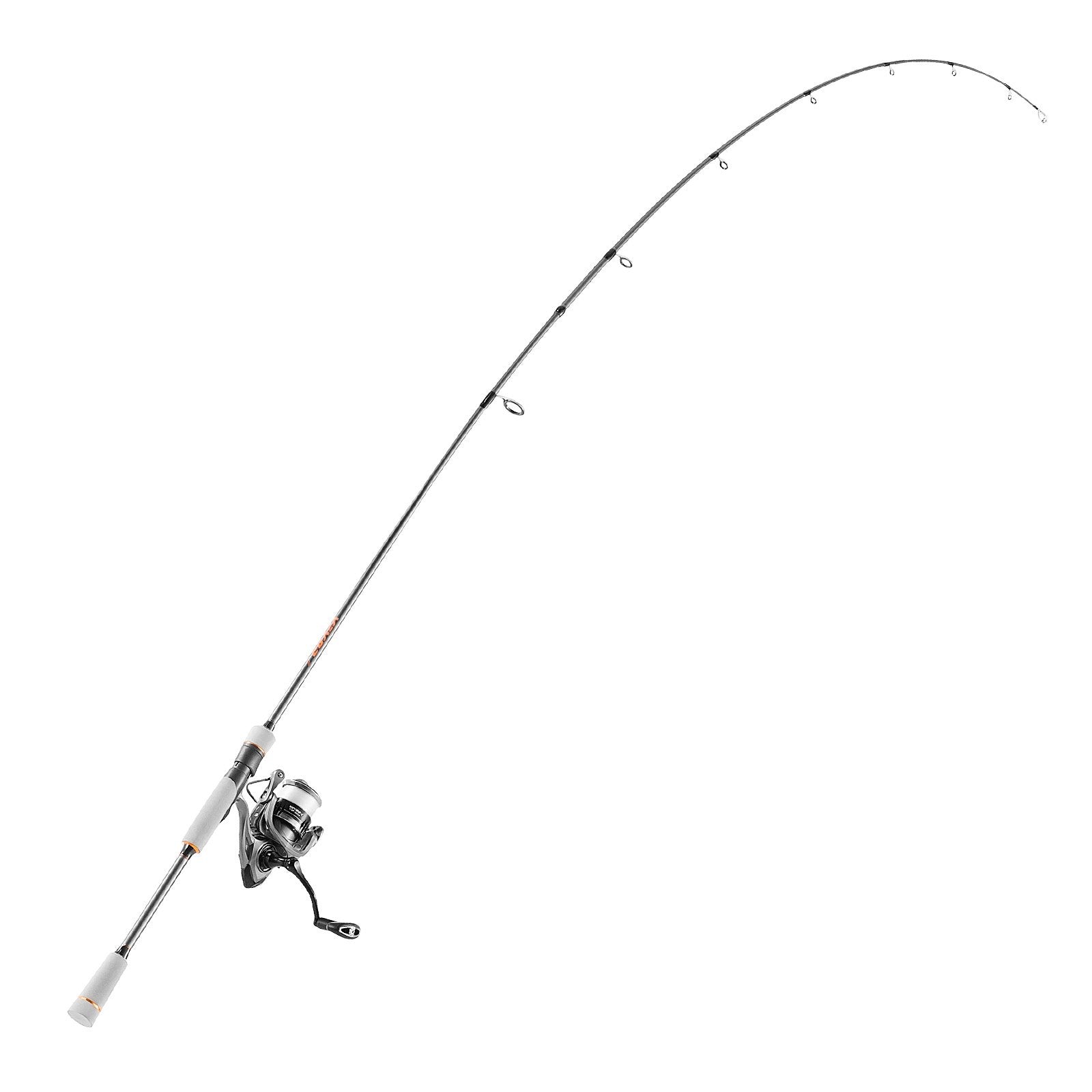 6.5 ft Carbon Fiber Spinning Rod and Reel Combo | 3000 Reel with 7+1 Ball Bearings & EVA Handle