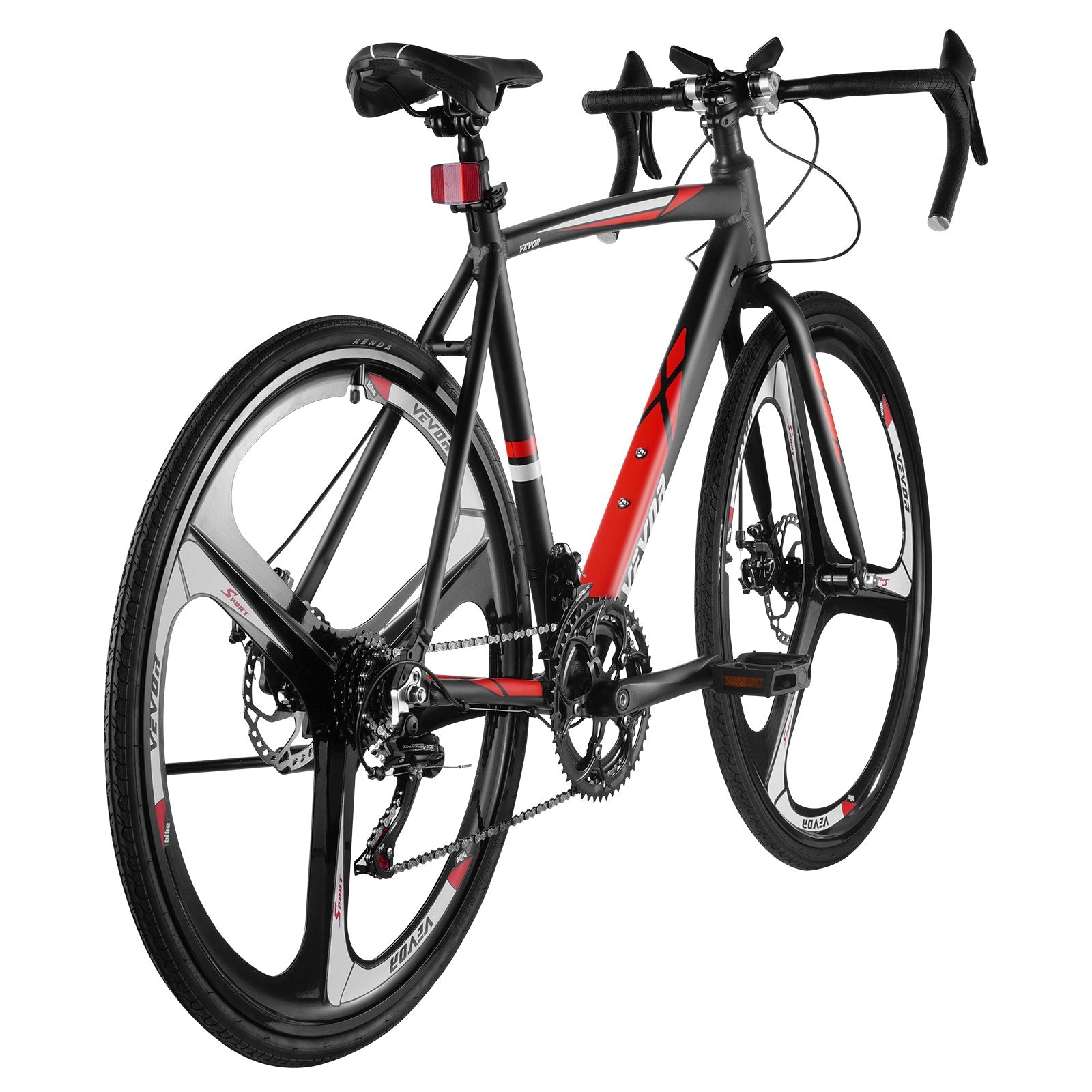 VEVOR Road Bike Racing Bicycle 700C Shimano 14 Speeds Aluminum Alloy Disc Brake 