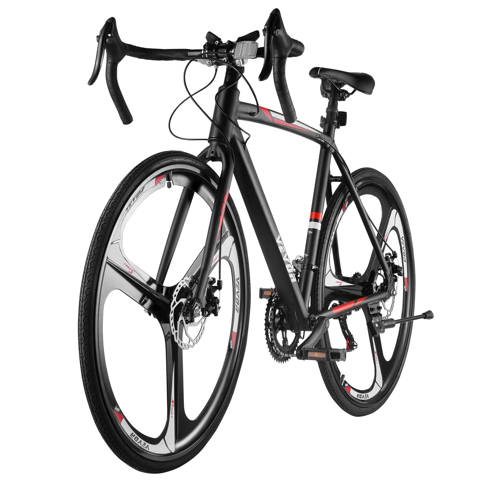 VEVOR Road Bike Racing Bicycle 700C Shimano 14 Speeds Aluminum Alloy Disc Brake 