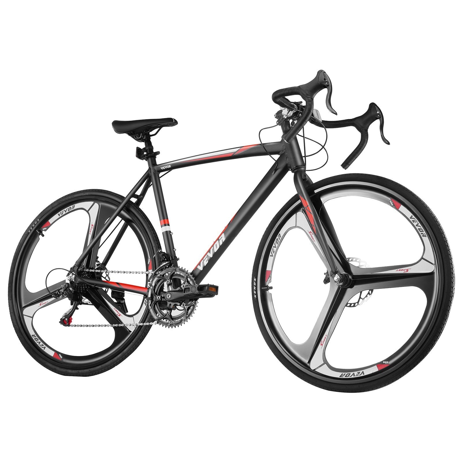 VEVOR Road Bike Racing Bicycle 700C Shimano 14 Speeds Aluminum Alloy Disc Brake 