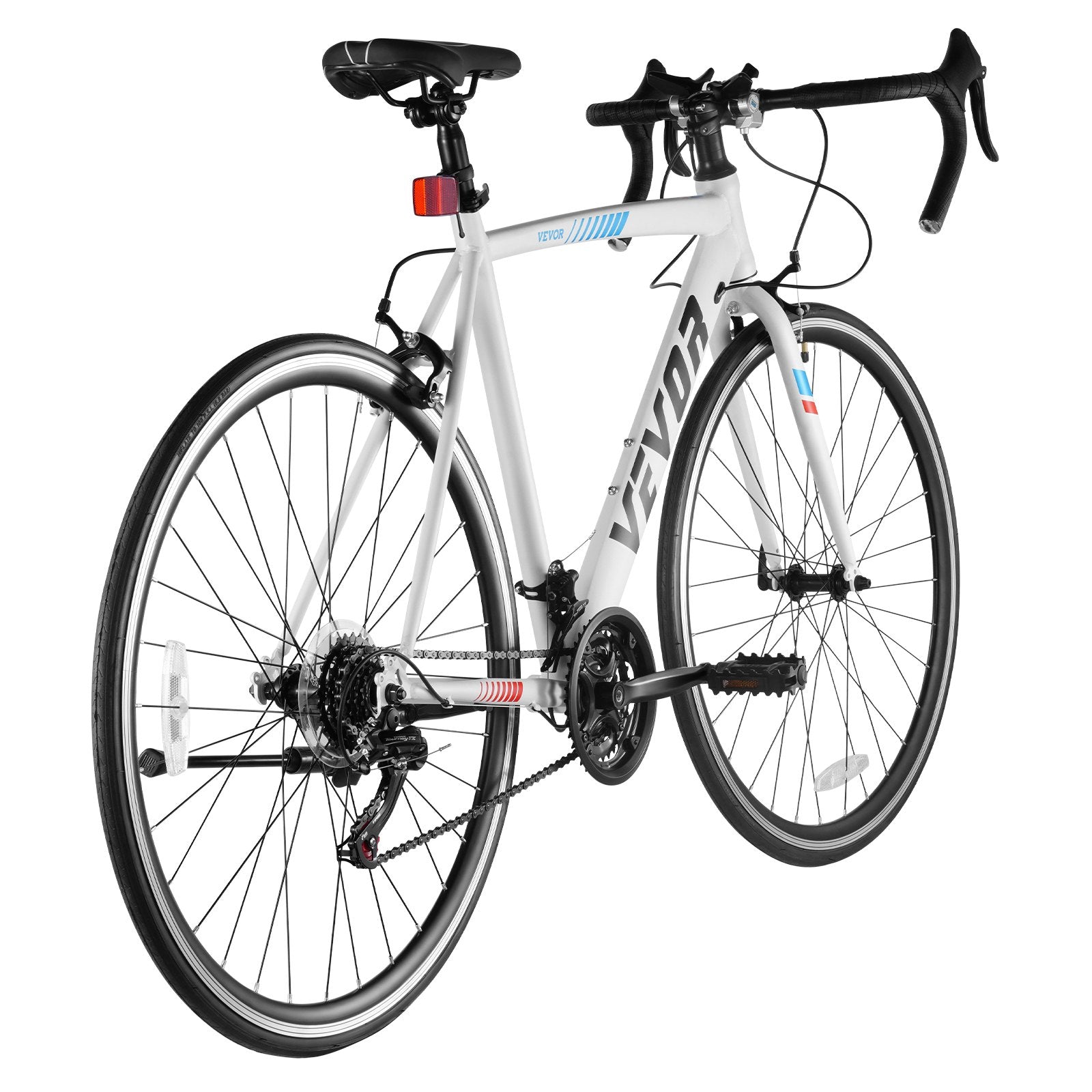 VEVOR Road Bike Racing Bicycle 700C Shimano 21 Speeds Carbon Steel Caliper Brake 