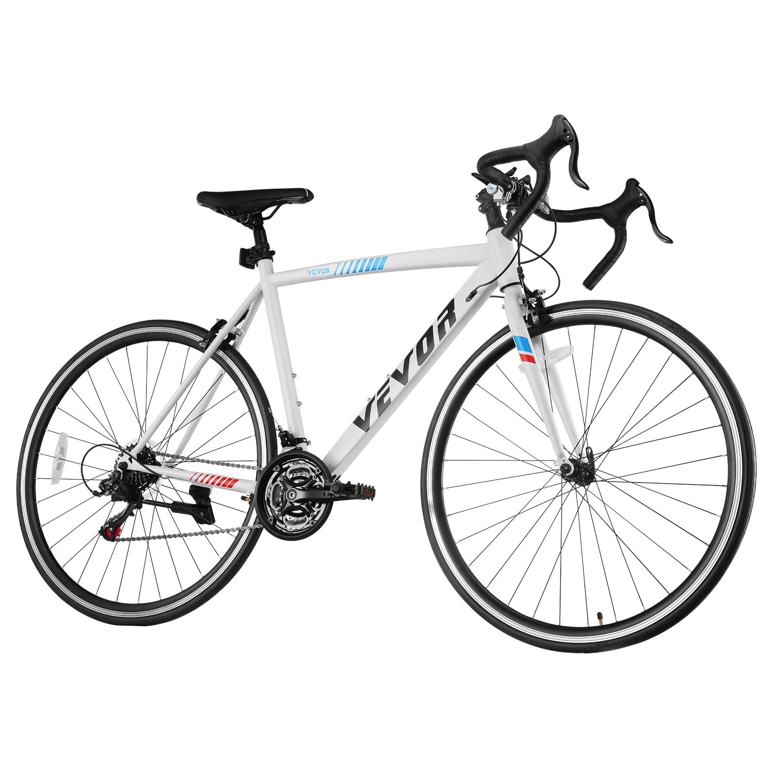 VEVOR Road Bike Racing Bicycle 700C Shimano 21 Speeds Carbon Steel Caliper Brake 