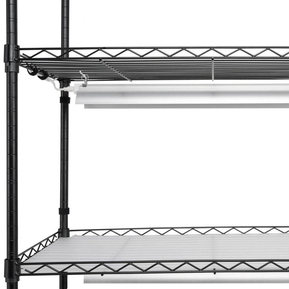 VEVOR Plant Stand with Grow Lights 6 Tiers 150W 70.9" Tall Plant Grow Shelf 