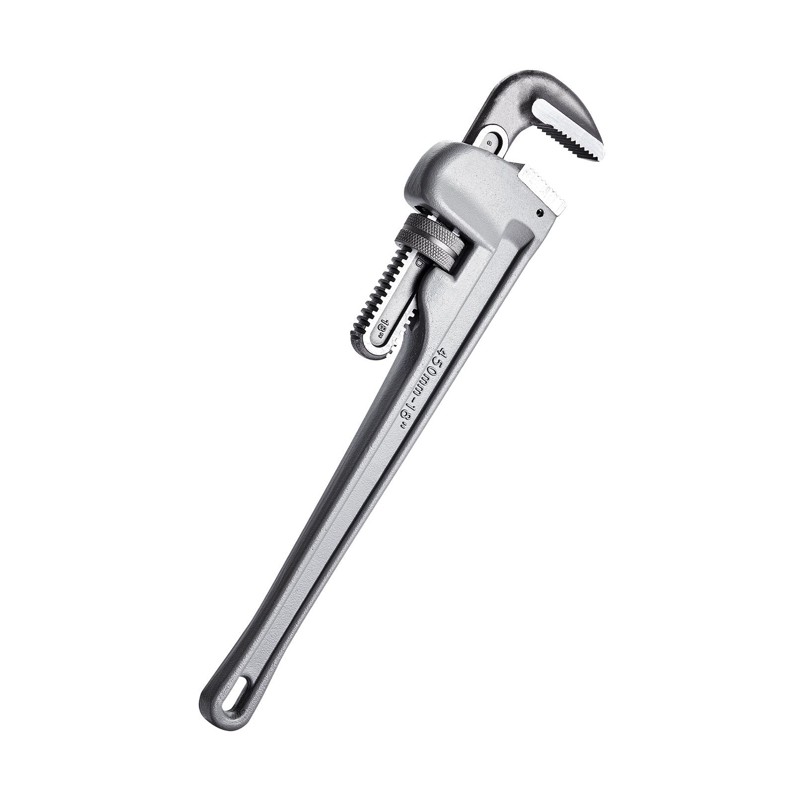 VEVOR 3-Piece Pipe Wrench Set, 10" 14" 18" Aluminum Straight Pipe Wrench, Adjustable Plumbing Wrench, with High Strength Jaw and Ergonomic Handle, Hangable Design, for Water Pipes, Automotive Repairs 