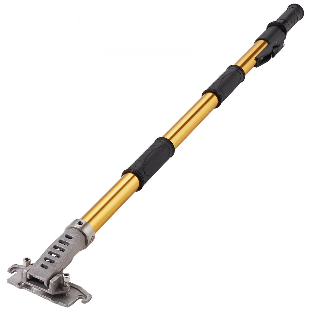 VEVOR Drywall Flat Box Handle, 40''-64'', Anodized Aluminum Flat Finishing Extension Handle, 5-Section Length Adjustable, Non-slip Grip and 360° Painting for Plasterboard, Wallboard, Sheetrock 