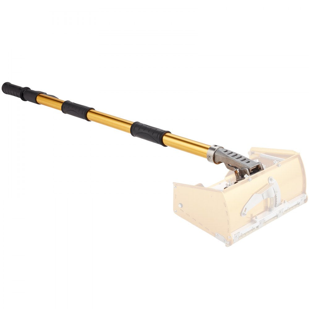 VEVOR Drywall Flat Box Handle, 40''-64'', Anodized Aluminum Flat Finishing Extension Handle, 5-Section Length Adjustable, Non-slip Grip and 360° Painting for Plasterboard, Wallboard, Sheetrock 