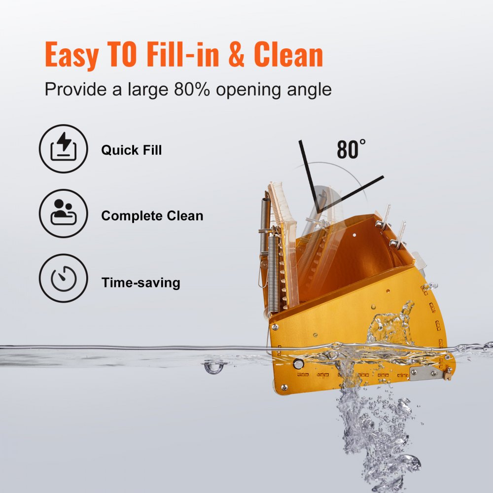 VEVOR Drywall Flat Box, 10-Inch Wide Quick Clean, Aluminum Finishing Mud Box for Plasterboard, Wallboard, Sheetrock, Bonus Mudguard, Extra 2 Stainless Steel Blades (10/12-Inch) 