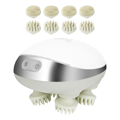 VEVOR Electric Scalp Massager with Heat Rechargeable Head Massager Waterproof 