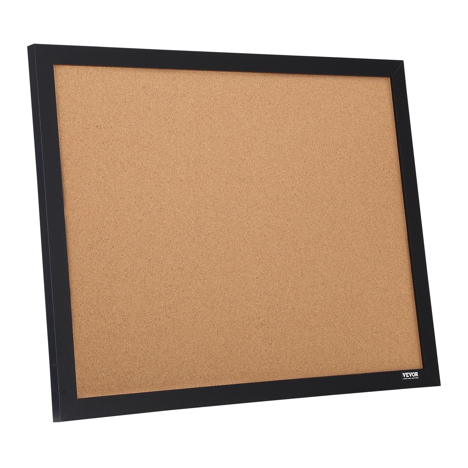VEVOR Cork Board, 24 x 18 inches, Double-sided Bulletin Board with MDF Sticker Frame, Vision Board Includes 10 Pushpins, for Display and Decoration in Office Home and School 