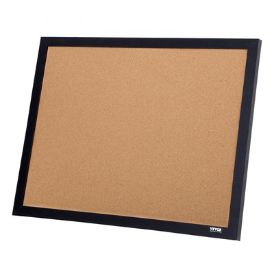VEVOR Cork Board, 36x24 inches Bulletin Board with MDF Sticker Frame, Vision Board Includes 10 Pushpins, for Display and Decoration in Office Home and School 
