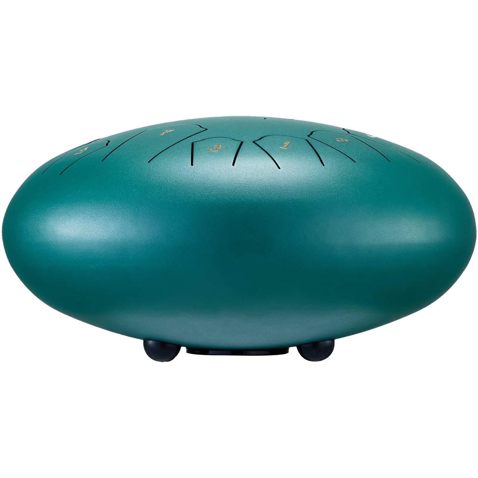 VEVOR Steel Tongue Drum 12 in 13 Notes Rain Drum for Outside C Major Green