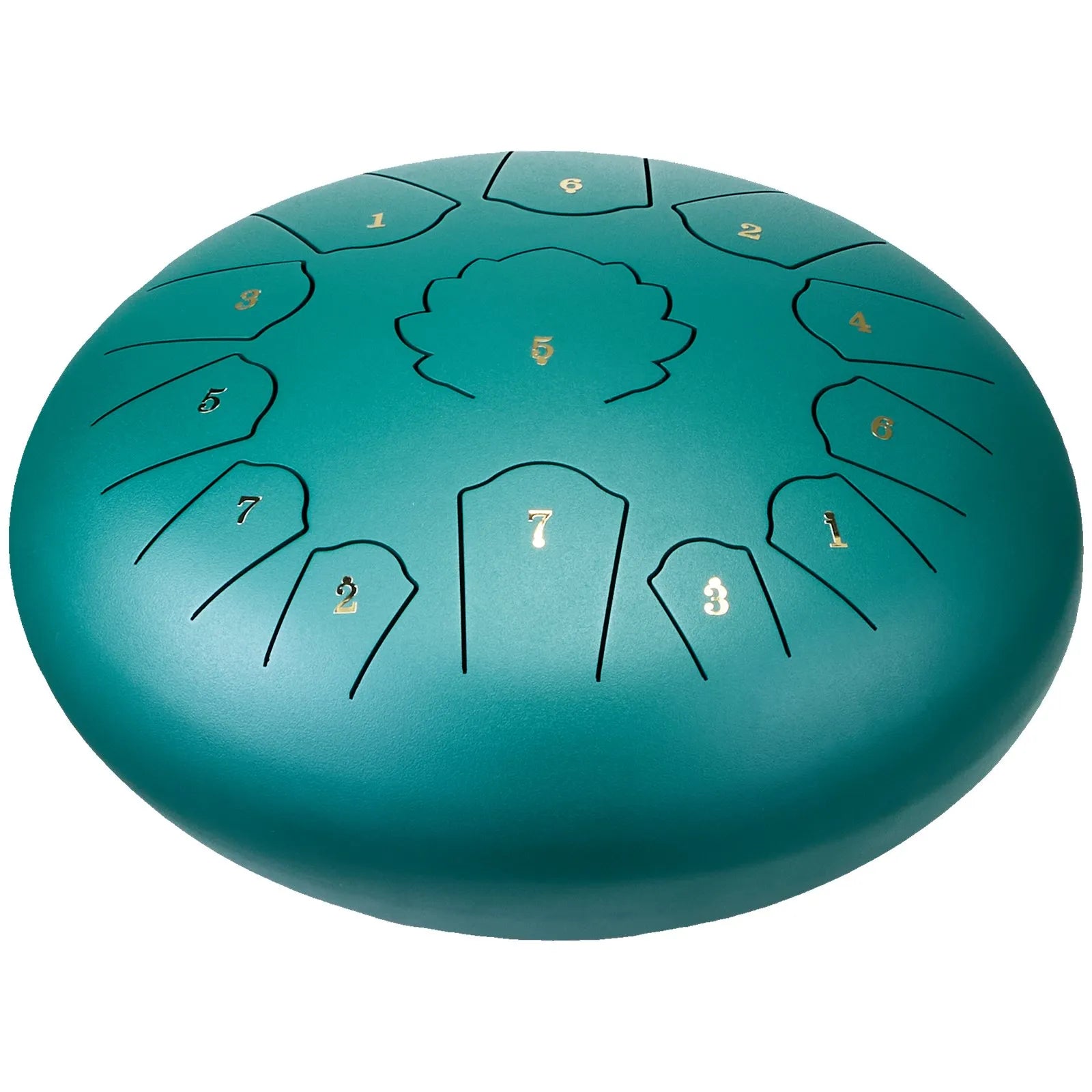 VEVOR Steel Tongue Drum 12 in 13 Notes Rain Drum for Outside C Major Green