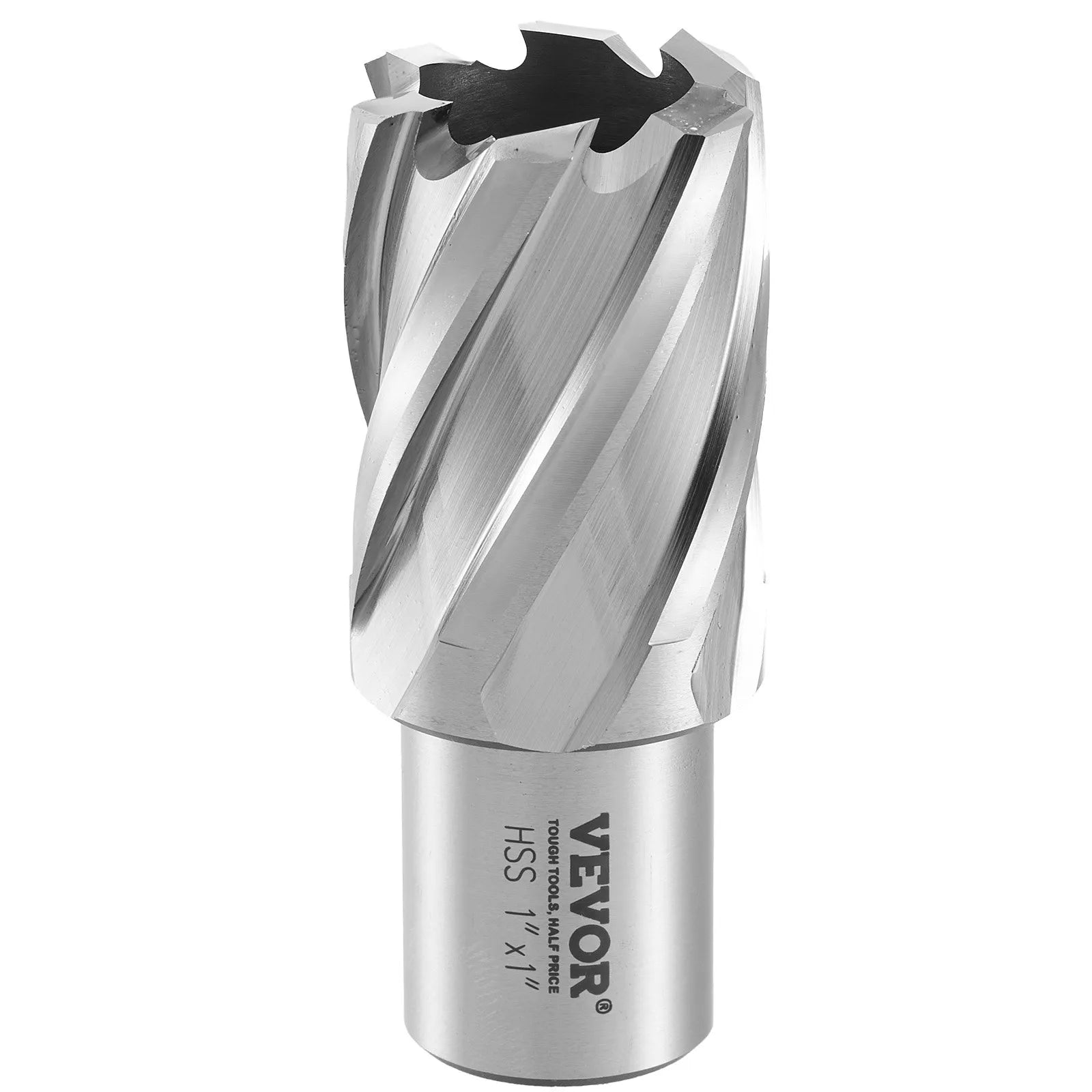 VEVOR Annular Cutter Set, 13 pcs Weldon Shank Mag Drill Bits, 1" Cutting Depth, 7/16" to 1-1/16" Cutting Diameter, M2AL HSS, 2 Pilot Pins, Hex Wrench and Portable Case, for Using with Magnetic Drills