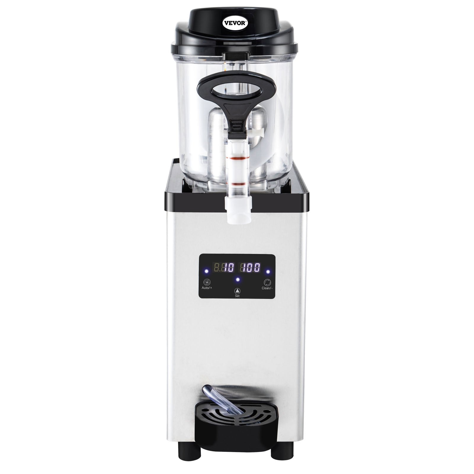 VEVOR Commercial Slushy Machine, 6L/1.6 Gallons 25 Cups Single-Bowl, 705W 110V, Stainless Steel Margarita Smoothie Frozen Drink Maker, Slushie Machine for Supermarkets Cafes Restaurants Bars Home Use 