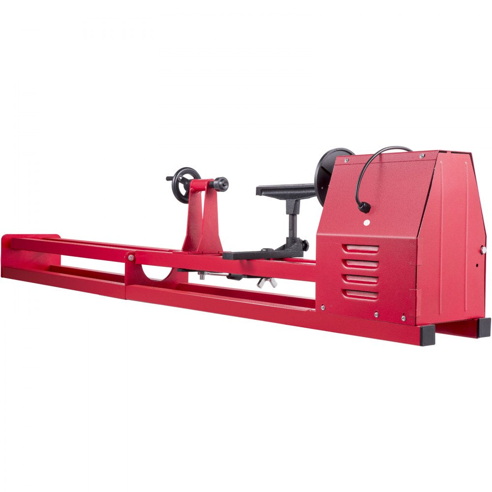 VEVOR Wood Lathe, 14 x 40" Power Lathes, 1 HP Wood Lathe Machine, 1 Phase Benchtop Lathe, Excelsior Wood Lathe, 1100,1600,2300,3400 Rpm Power Wood Lathes with 3 Chisels 3 Wrenches and Accessories 