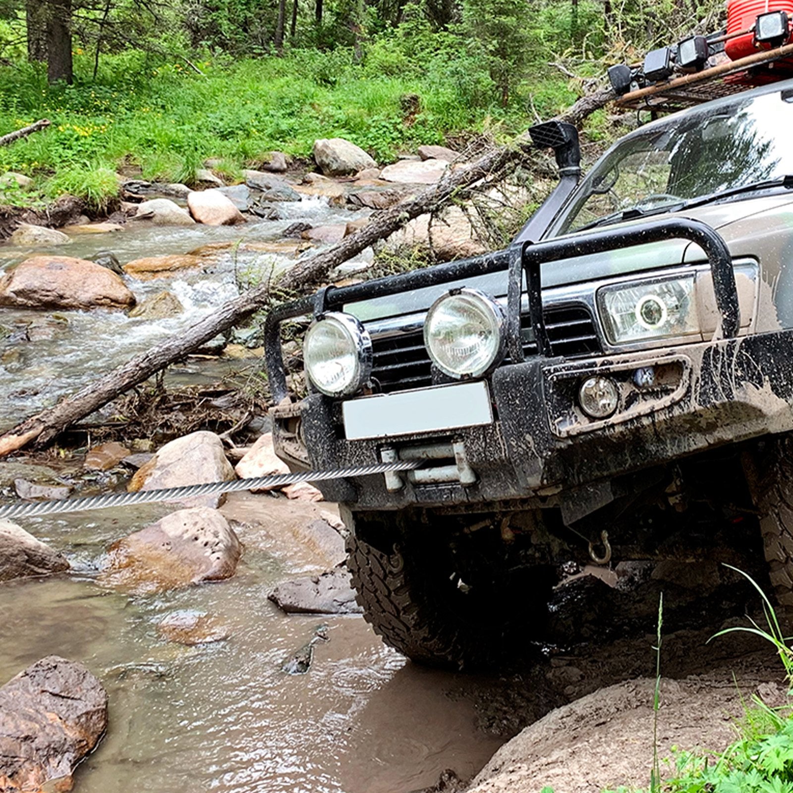 VEVOR Galvanized Steel Winch Cable, 3/8 Inch x 100 Feet 15,200 lbs Breaking Strength, Wire Winch Rope with Swivel Hook, Towing Cable Heavy Duty, Universal Fit for SUV, Large Off-Road Vehicle, Truck 