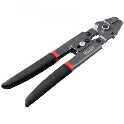 VEVOR Crimping Tool, Up To 2.2mm Wire Rope Crimping Tool, Crimping Loop Sleeve Kit with a Cable Cutter and 160pcs Aluminum Buckles, Teflon Coating Anti-Rust Fishing Crimping Tool 