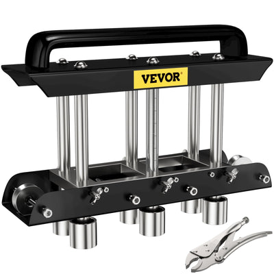 VEVOR Sheet Metal Brake, 0-90° Bending Angle, 3-Station Design Edge Roller, 0.63" to 5.7"(16-145 mm) Bend Range in 30-19 Gauge Steel, for Making Bends on a Straight Panel or Curve 