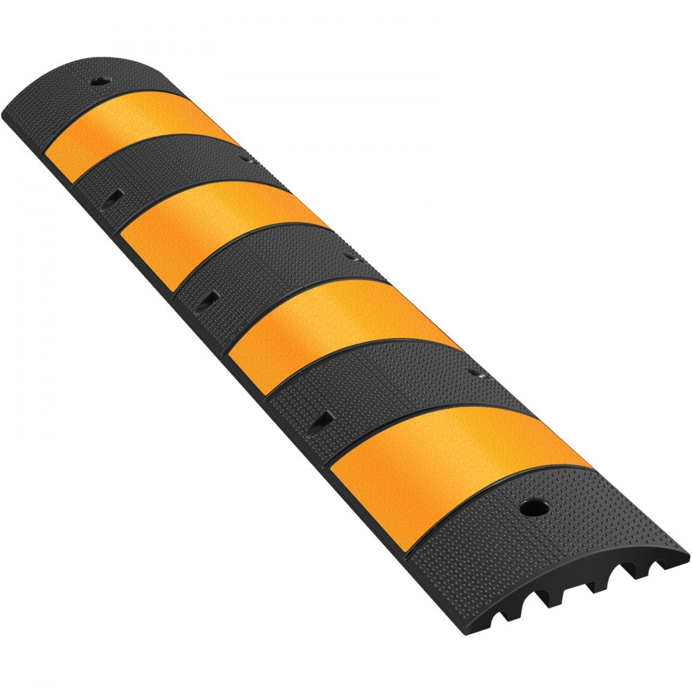 Modular Rubber Traffic Speed Bump 2 Channel Cable Protector Ramp 