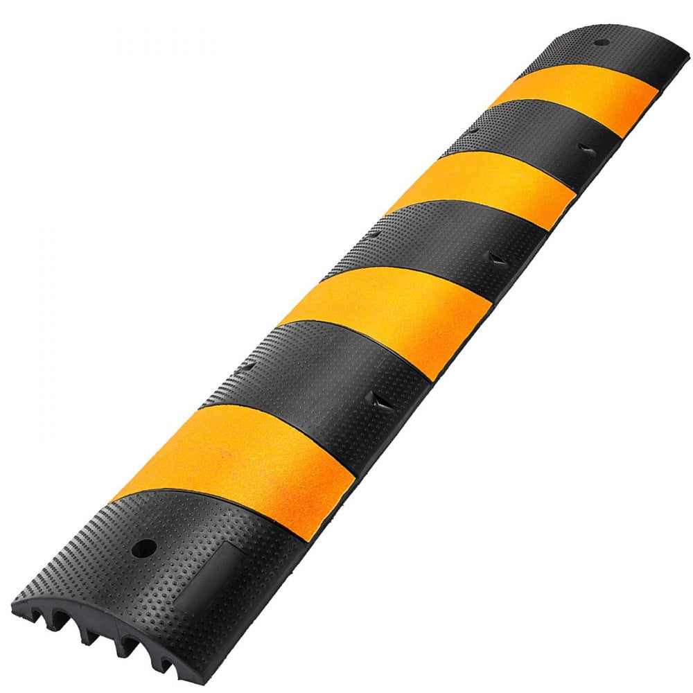Modular Rubber Traffic Speed Bump 2 Channel Cable Protector Ramp 