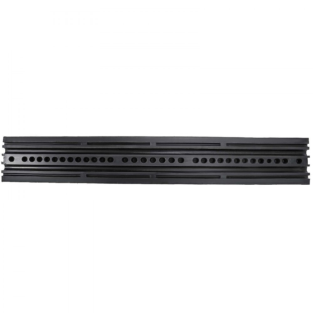 VEVOR 2pcs 6 Feet Rubber Speed Bump Driveway Modular Heavy Duty Speed Bumps 72.4 x 12 x 2.4 Inch Cable Protector Ramp for Garage Gravel Roads Asphalt Concrete (2-Channel, 2Pack-6Ft-Speed Bump) 