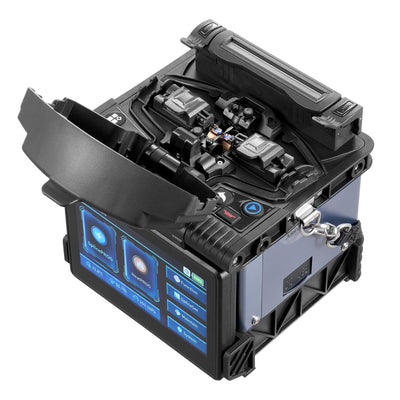 VEVOR Fiber Fusion Splicer 6 Motors Core Alignment 6s Splicing 5" Touch Screen 