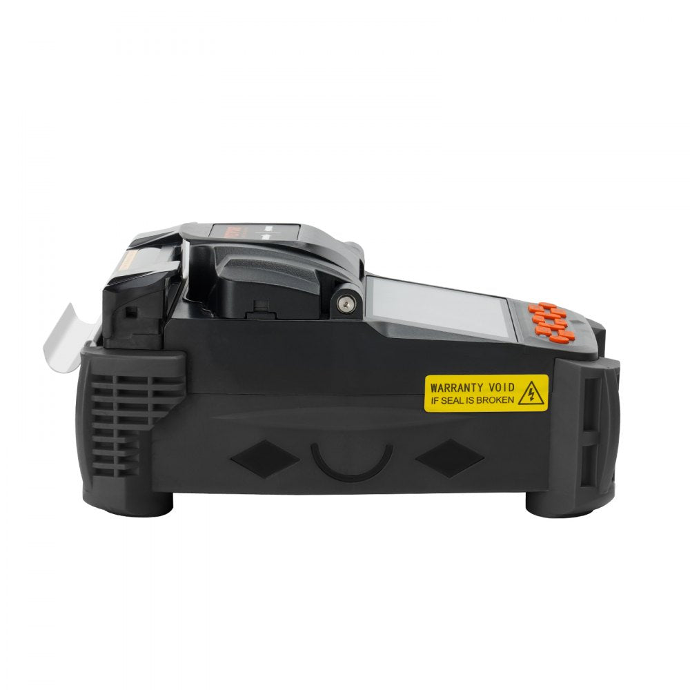 VEVOR Fiber Fusion Splicer 6 Motors, Core Alignment Fiber Optic Fusion Splicer with 4" Digital LCD Screen, Image Storage, 3 in 1 Auto Focus Optical Fiber Holder Cleaver Kit 5-6s Splicing 9-25s Heating 