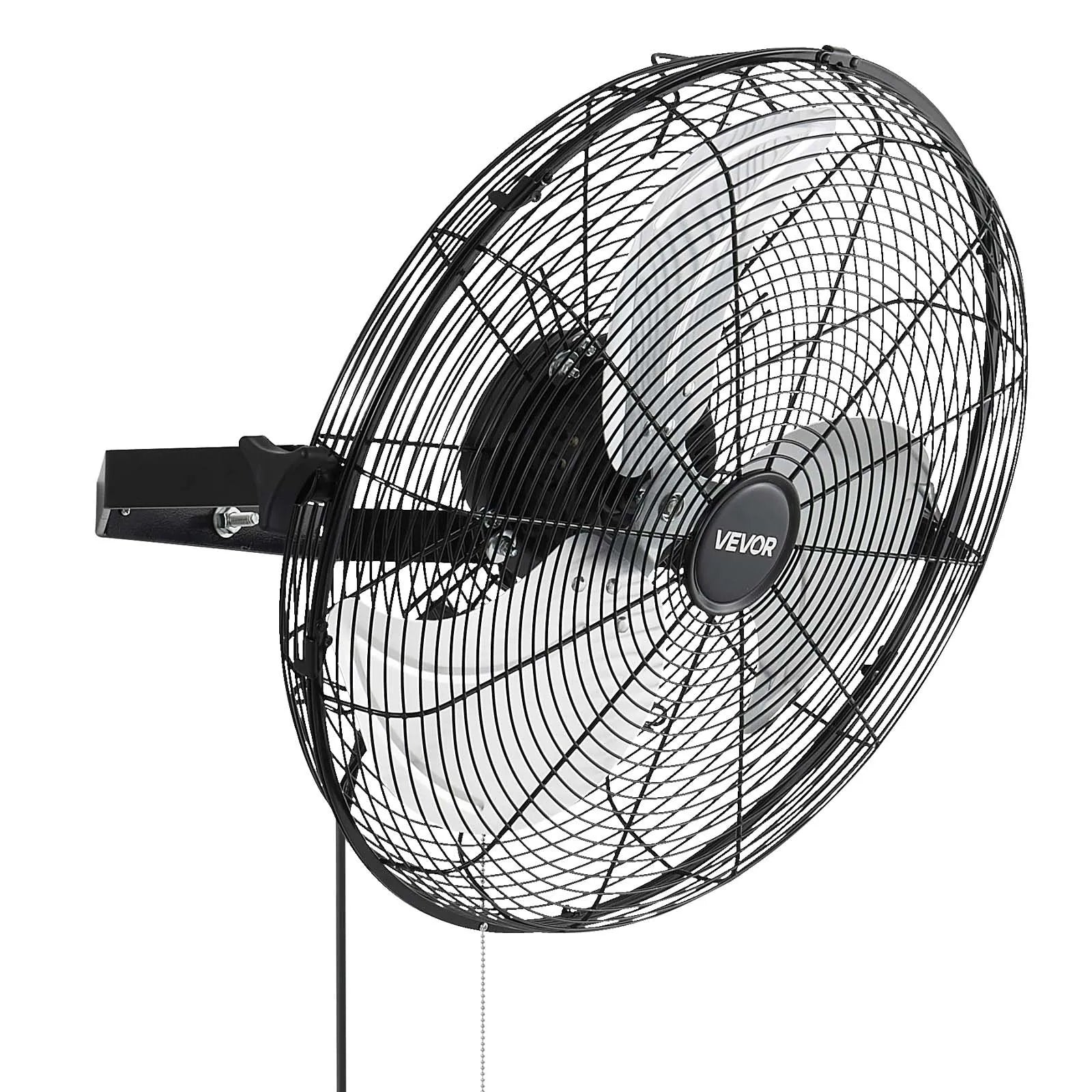 18" Wall Mount Fan 2-Pack – 3-Speed Industrial Hanging Fans, Adjustable Airflow