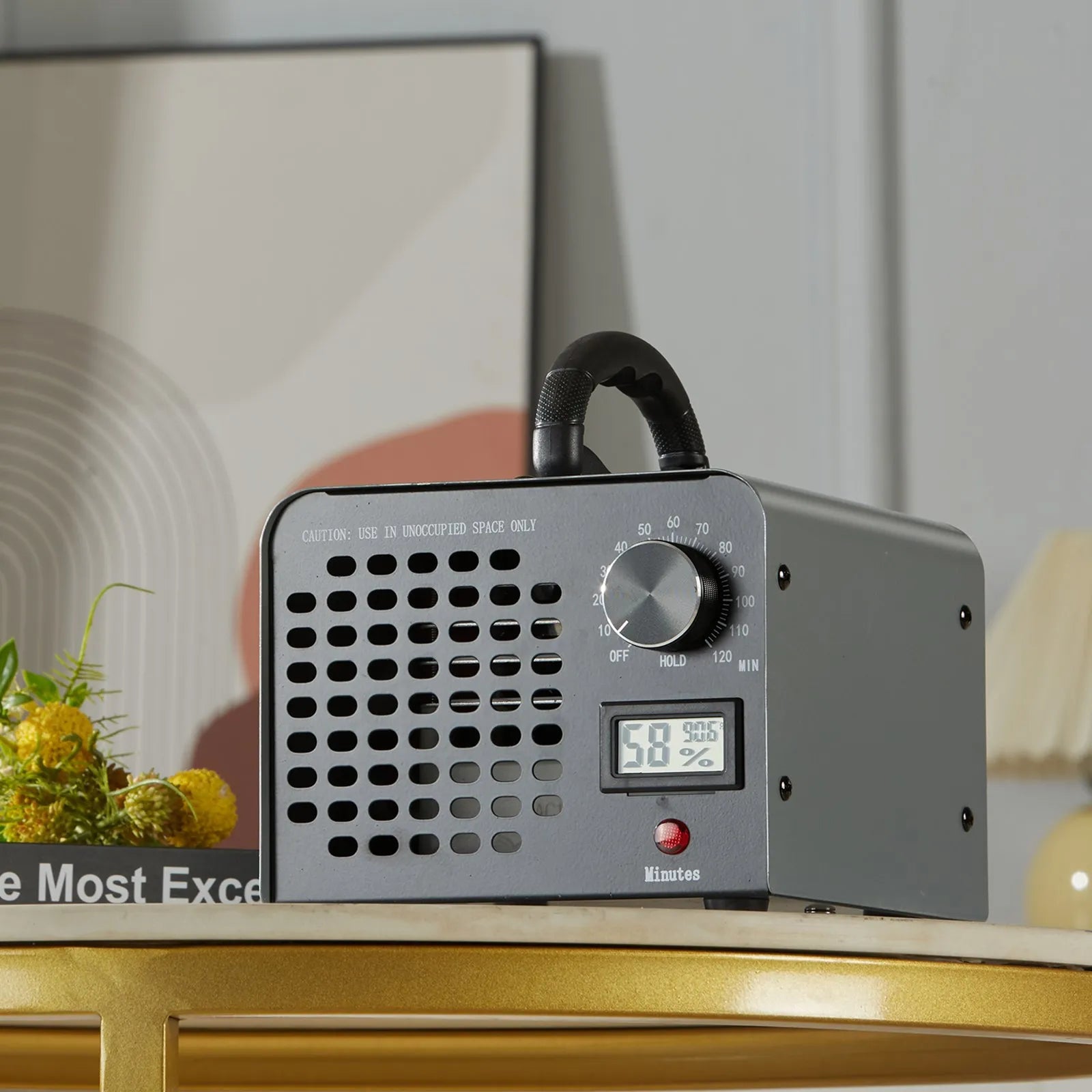 VEVOR Ozone Generator, 36000mg/h Ozone Machine Odor Remover, High Capacity Commercial/Industrial Ozone Generator Machine, Home Air Ionizers Deodorizer with 0-120 min Time Setting for Rooms, Cars, Pets