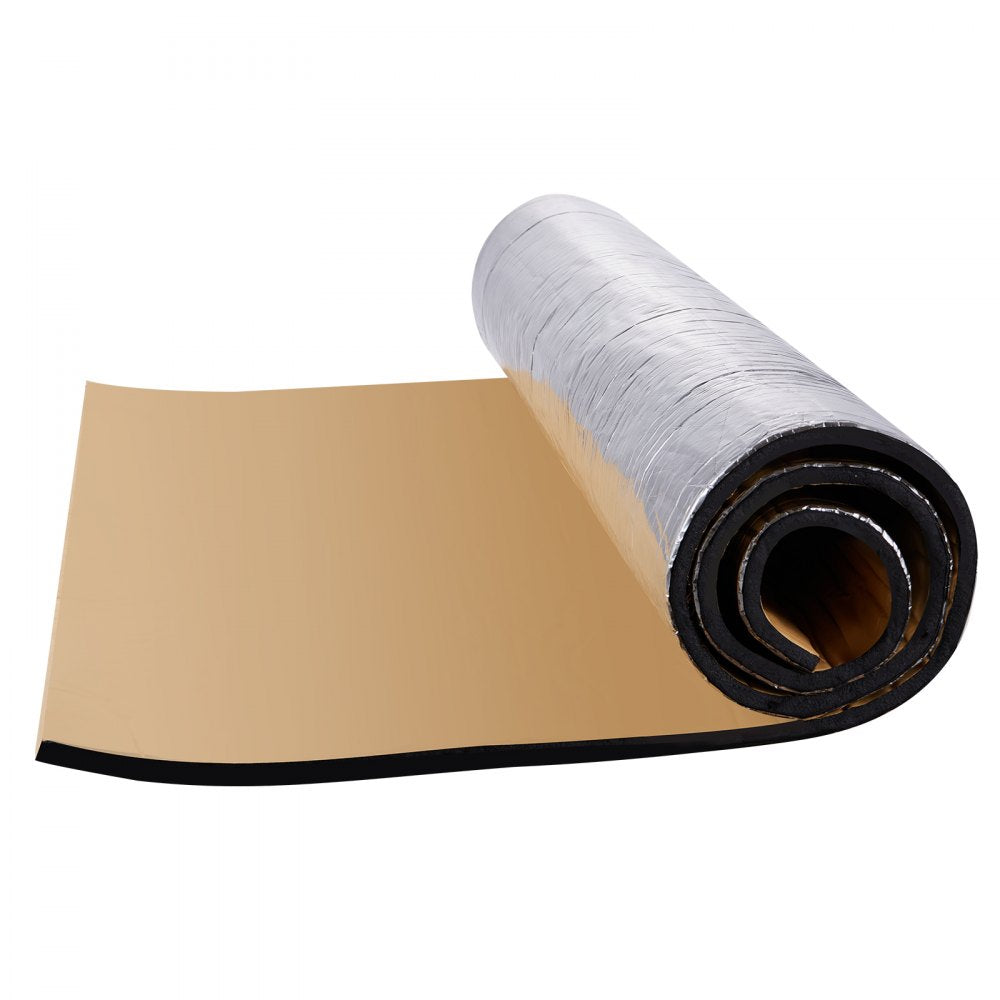 VEVOR Car Sound Deadening Mat, 400 mil 16 sqft Automotive Sound Deadener, High Density Foam Sound Deadener Material & Heat Barrier, Double Layer Waterproof Structure Acoustic Insulation Mat 