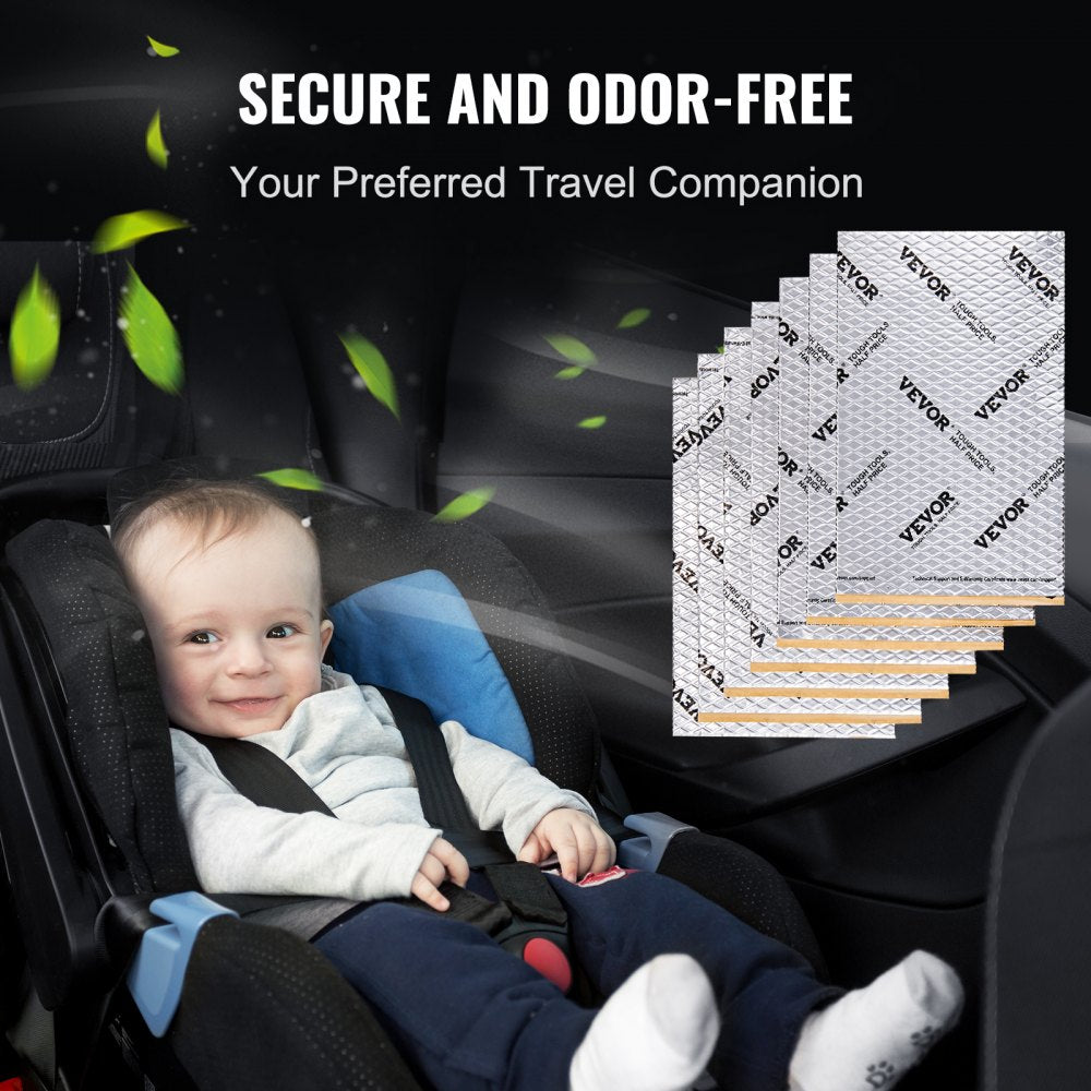 VEVOR Car Sound Deadening Mat, 80 mil 36 sqft Car Sound Dampening Material, Butyl Automotive Sound Deadener, Noise Insulation and Vibration Dampening Material for Car 