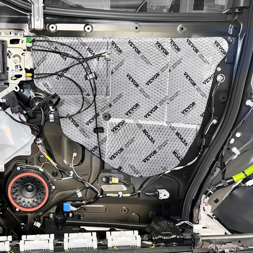VEVOR Car Sound Deadening Mat, 80 mil 36 sqft Car Sound Dampening Material, Butyl Automotive Sound Deadener, Noise Insulation and Vibration Dampening Material for Car 