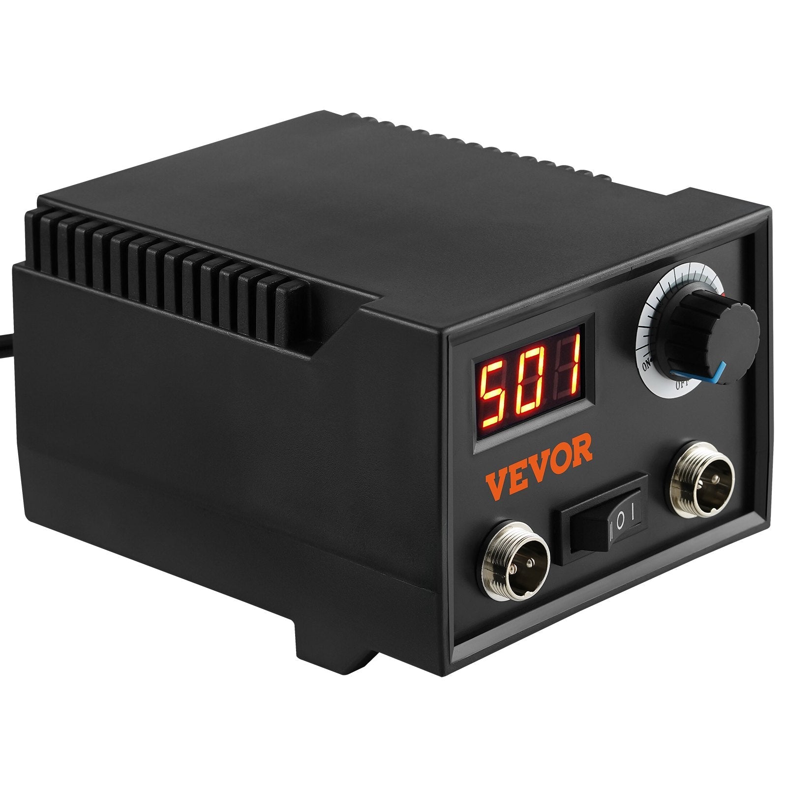 VEVOR Wood Burning Kit, 200~700°C Adjustable Temperature with Display, Dual Output Port with 2 Pyrography Pens, 23 Wire Nibs, 1 Pen Holder, 4 Wood Chip, 1 Screwdriver, 1 Tweezers, 1 Knife, 1 Sponge 