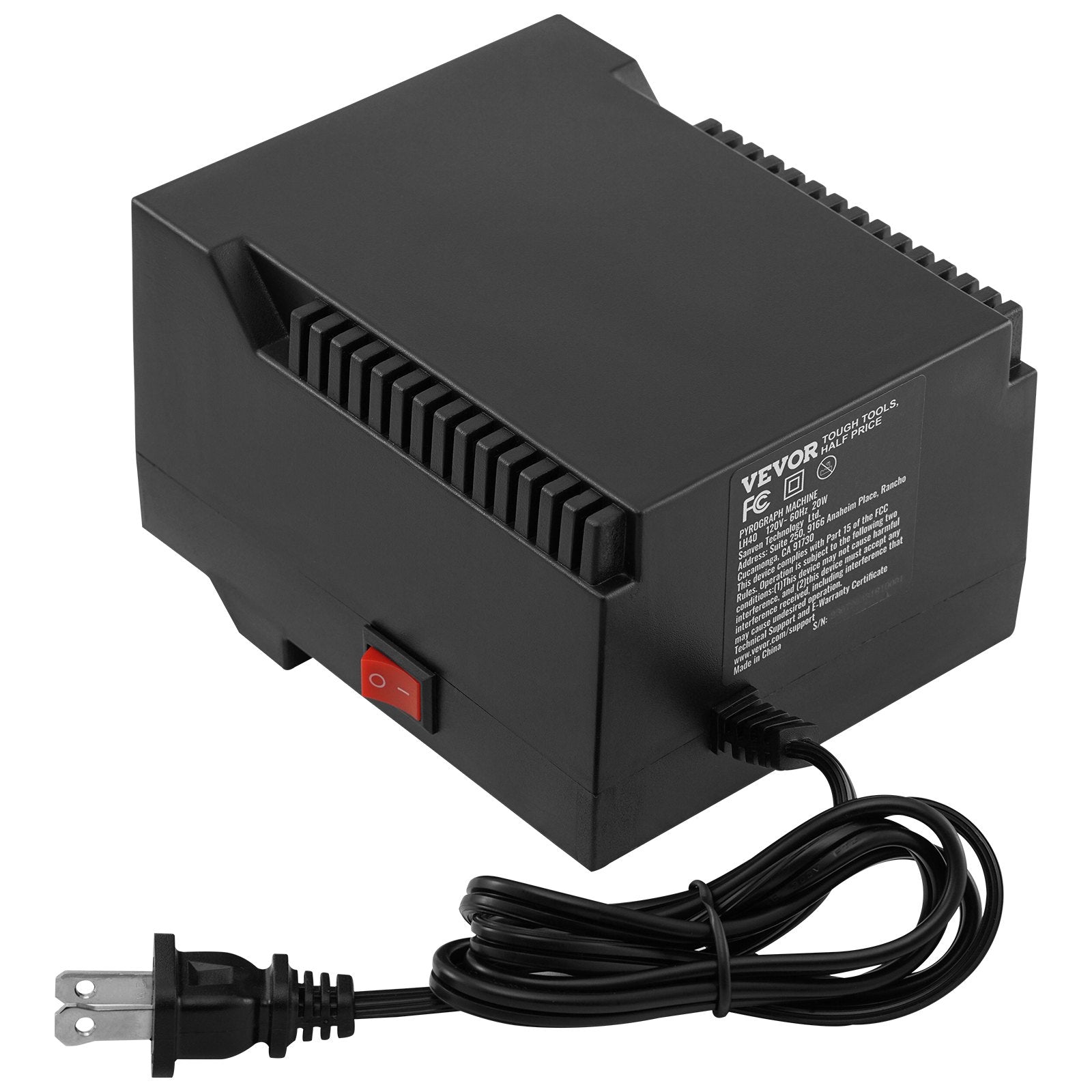 VEVOR Wood Burning Kit, 200~700°C Adjustable Temperature with Display, Dual Output Port with 2 Pyrography Pens, 23 Wire Nibs, 1 Pen Holder, 4 Wood Chip, 1 Screwdriver, 1 Tweezers, 1 Knife, 1 Sponge 