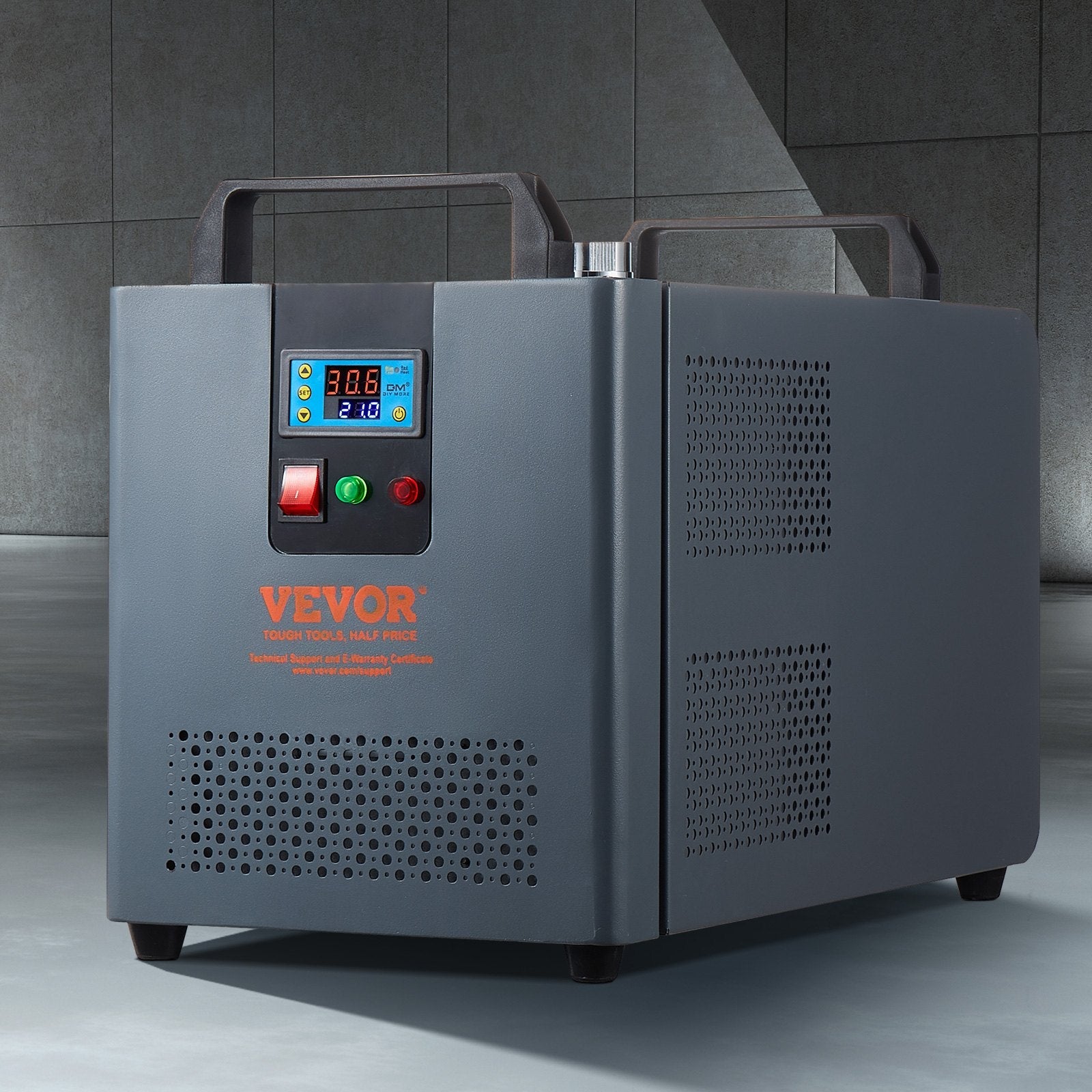 VEVOR Industrial Water Chiller KH-6000 12 L 7.8 L/min Laser Chiller Compressor 