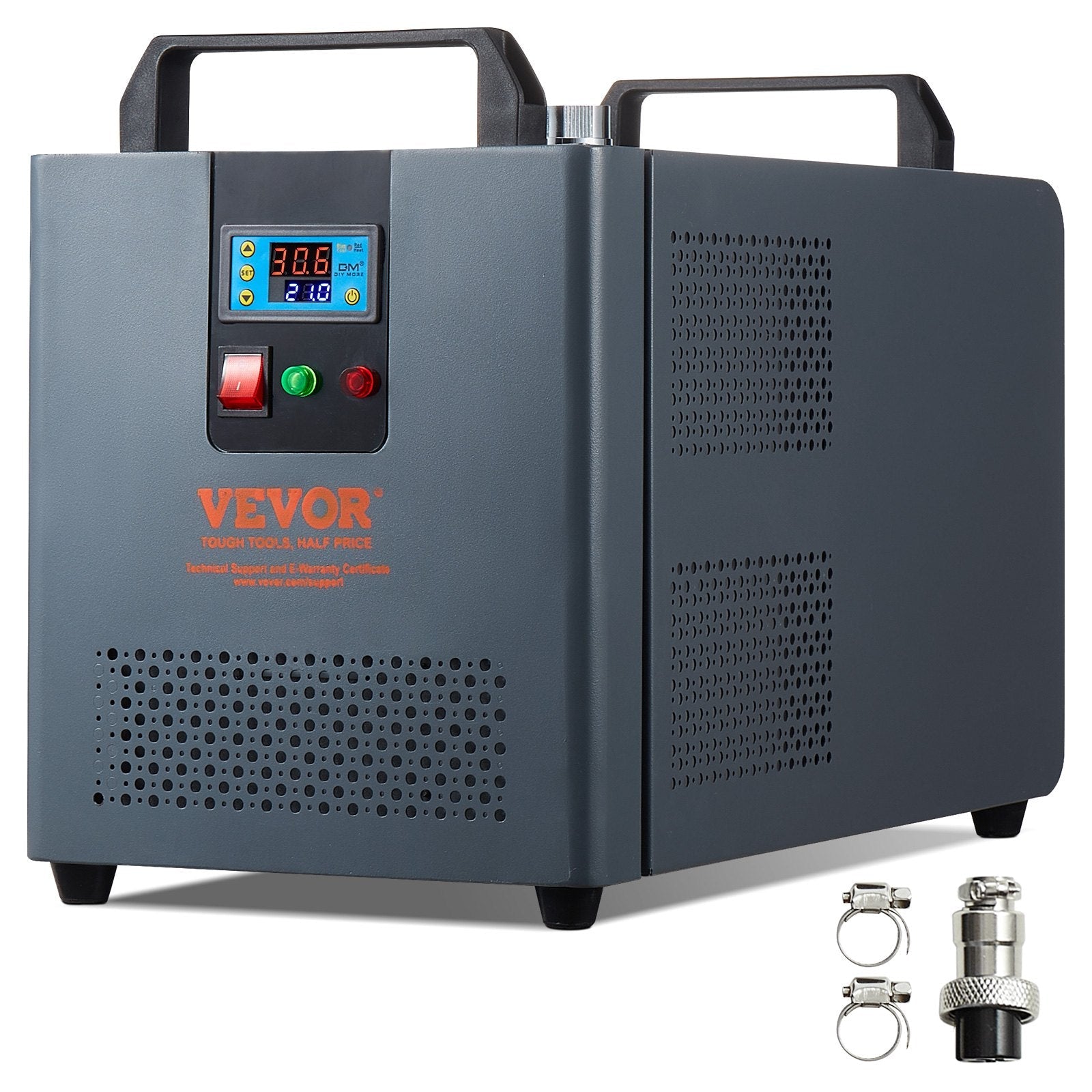 VEVOR Industrial Water Chiller KH-6000 12 L 7.8 L/min Laser Chiller Compressor 