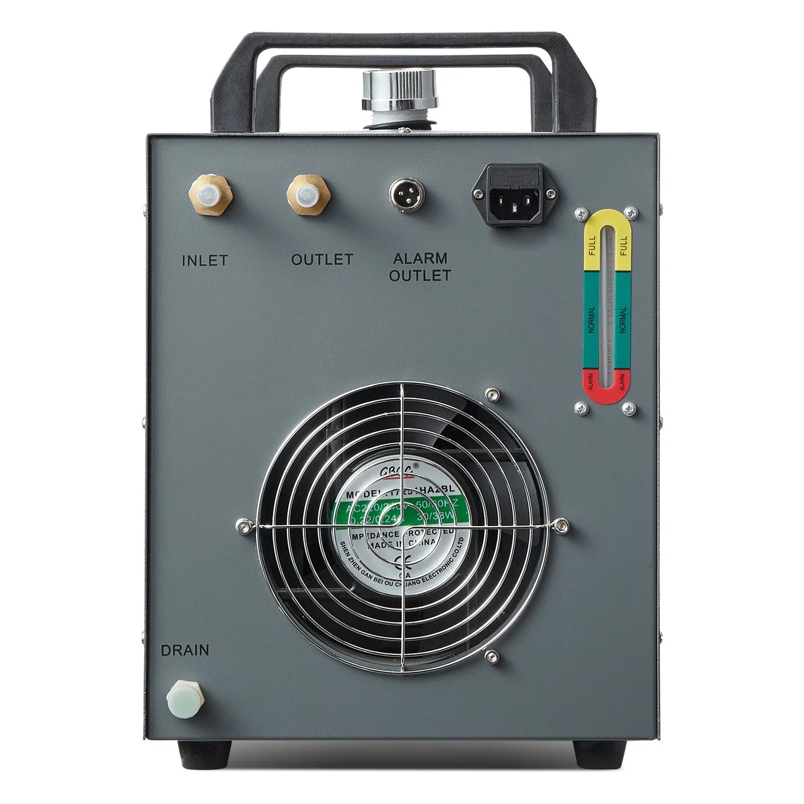 VEVOR Industrial Water Chiller, CW-3000(PRO), 150W Air-Cooled Industrial Water Cooler Cooling System with 12L Water Tank Capacity 18 L/min Max Flow Rate, for Laser Engraving Machine Cooling Machine