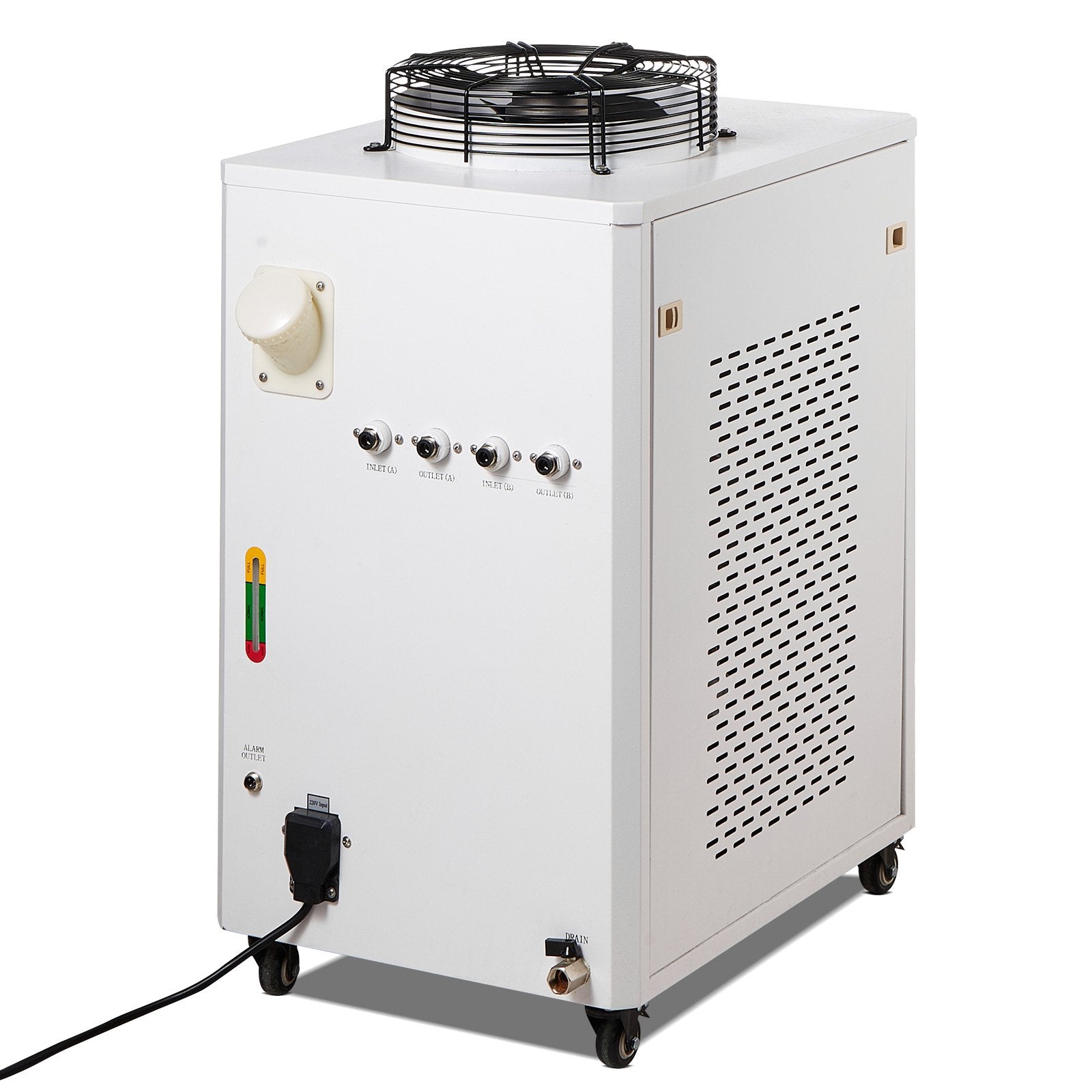 VEVOR Industrial Water Chiller, CW6000, 1500W Industrial Water Cooler Cooling System with Compressor 15L Water Tank Capacity 65 L/min Max Flow Rate, for CO2 Laser Engraving Machine Cooling Machine 