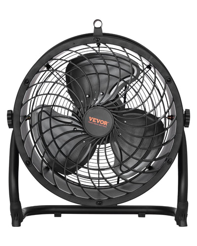 VEVOR 14 In Floor Fan 3 Speed 360° Adjustable Tilt High-Velocity Industrial Fan 