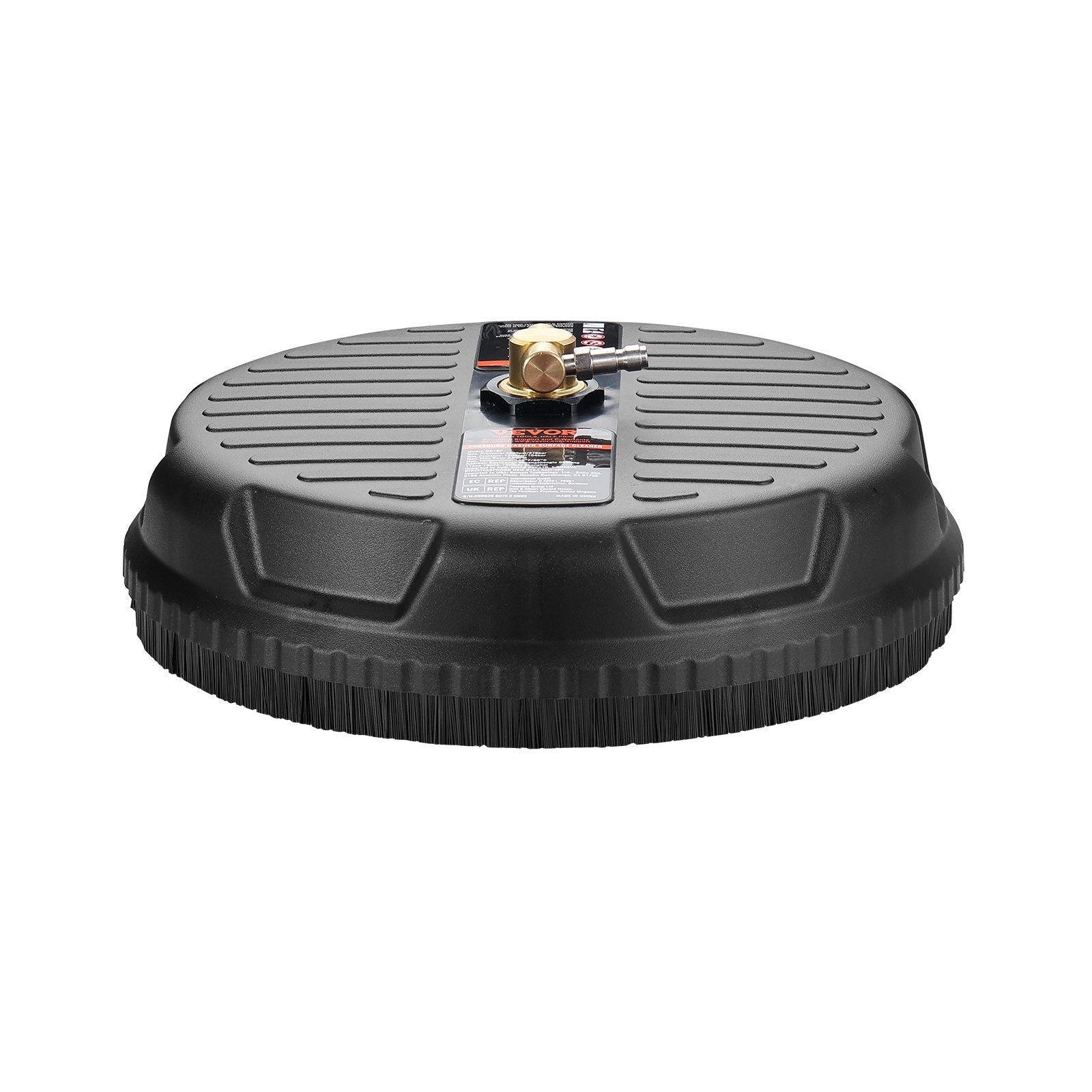 VEVOR Universal 15" Pressure Washer Surface Cleaner, Pressure Washer Attachment 4000 Max PSI, 1/4" Quick-Connect Connector Concrete Cleaner, Heavy Duty Power Washer for Floor Driveway, Patio,Sidewalk 