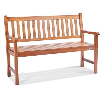 VEVOR Outdoor Bench, 50 inches Wood Garden Bench for Outdoors, 800 lbs Load Capacity Bench, Outdoor Garden Park Bench with Backrest and Armrests, Patio Bench for Garden, Park, Yard, Front Porch 
