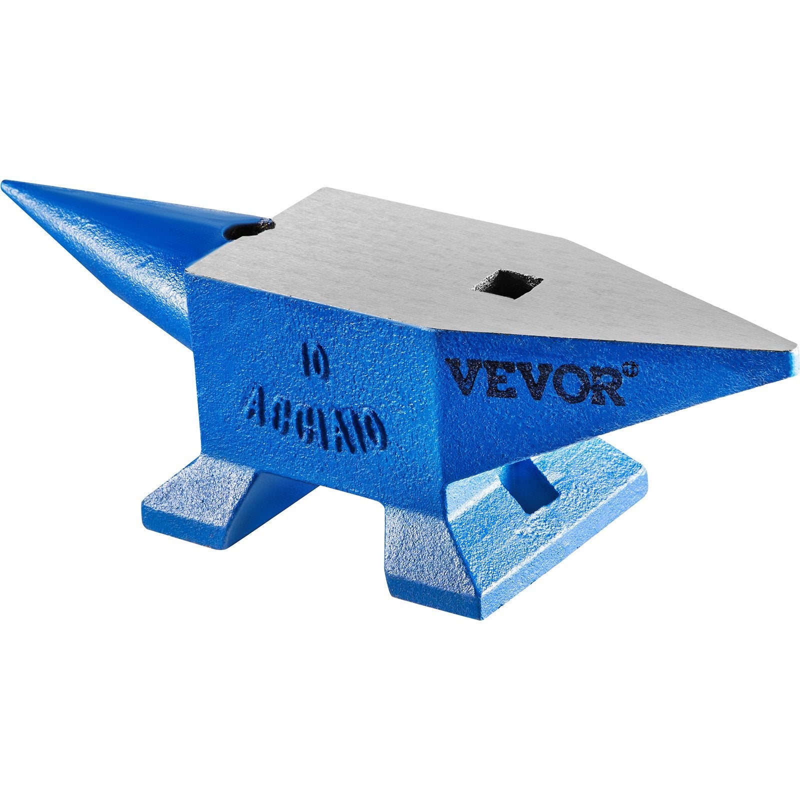 Steel Anvil Blacksmith 22LBS (10KG) Forged Steel W/ Round And Square Hole 