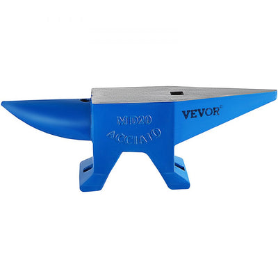 VEVOR Single Horn Anvil 44Lbs Steel Anvil Blacksmith for Sale Forge Tools and Equipment Anvil Rugged Round and Square Hole Horn Anvil Blacksmith Jewelers Metalsmith Blacksmith Tool 