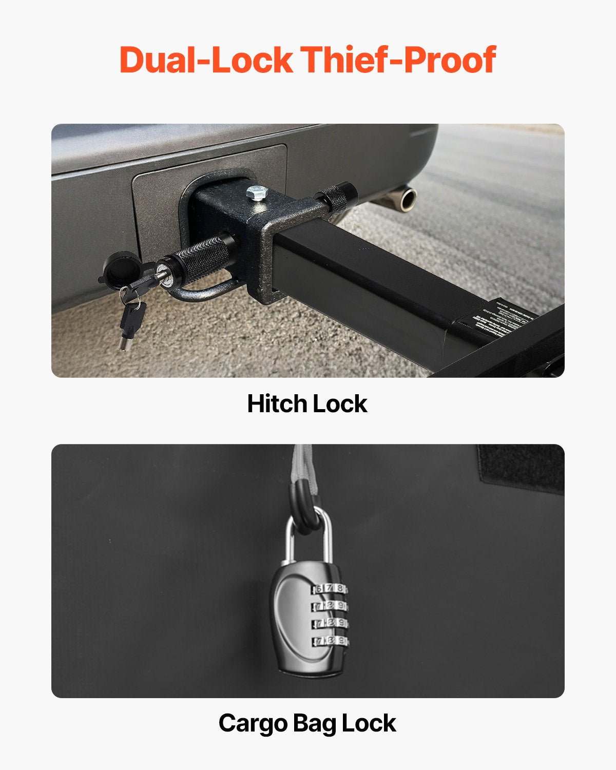 VEVOR 500 lbs Hitch Cargo Carrier Folding Hitch Cargo Carrier for 2" Receiver 